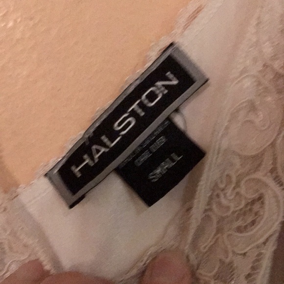 Vintage Satin/Lace Halston Wedding Nightgown - Picture 6 of 6